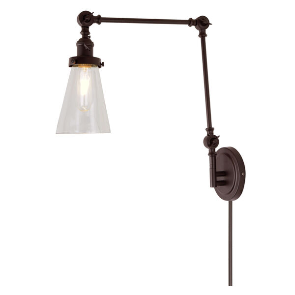 Soho Barclay Oil Rubbed Bronze One-Light Swing Arm Wall Sconce, image 1